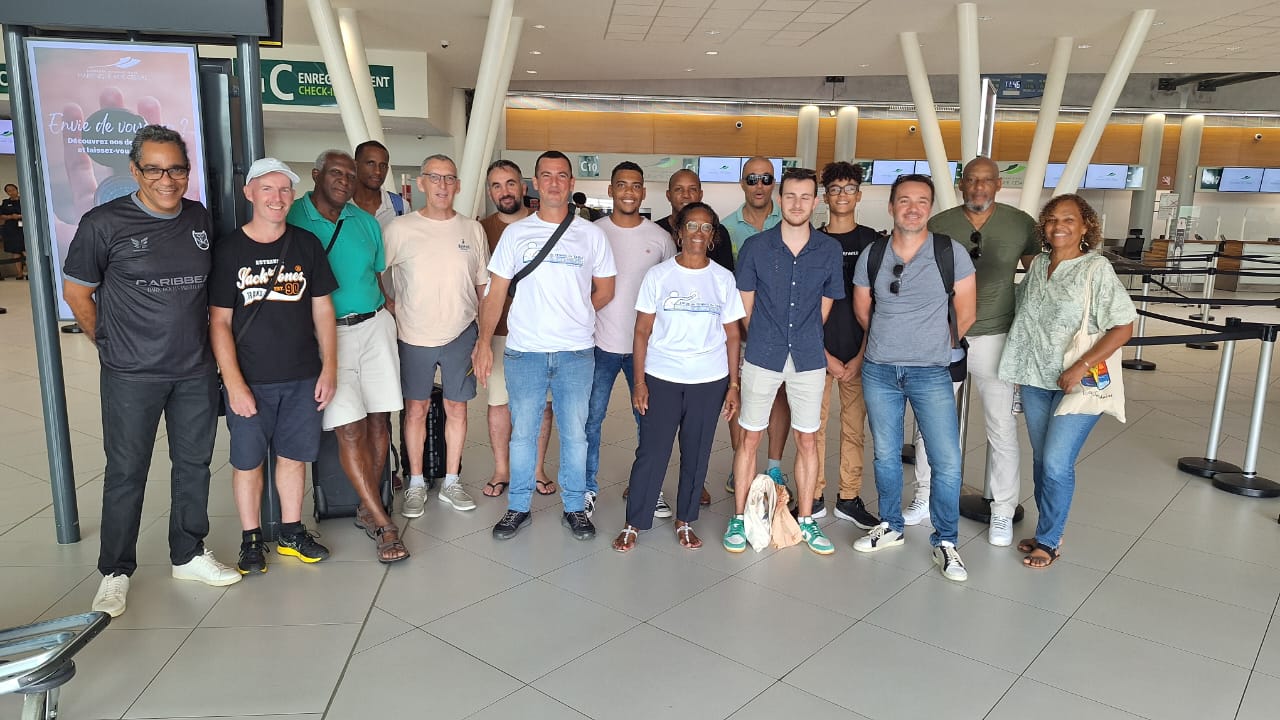 19 ème CÉAG en Guyane Délégation de la Martinique Club Franciscain RSTT et officiels.jpg